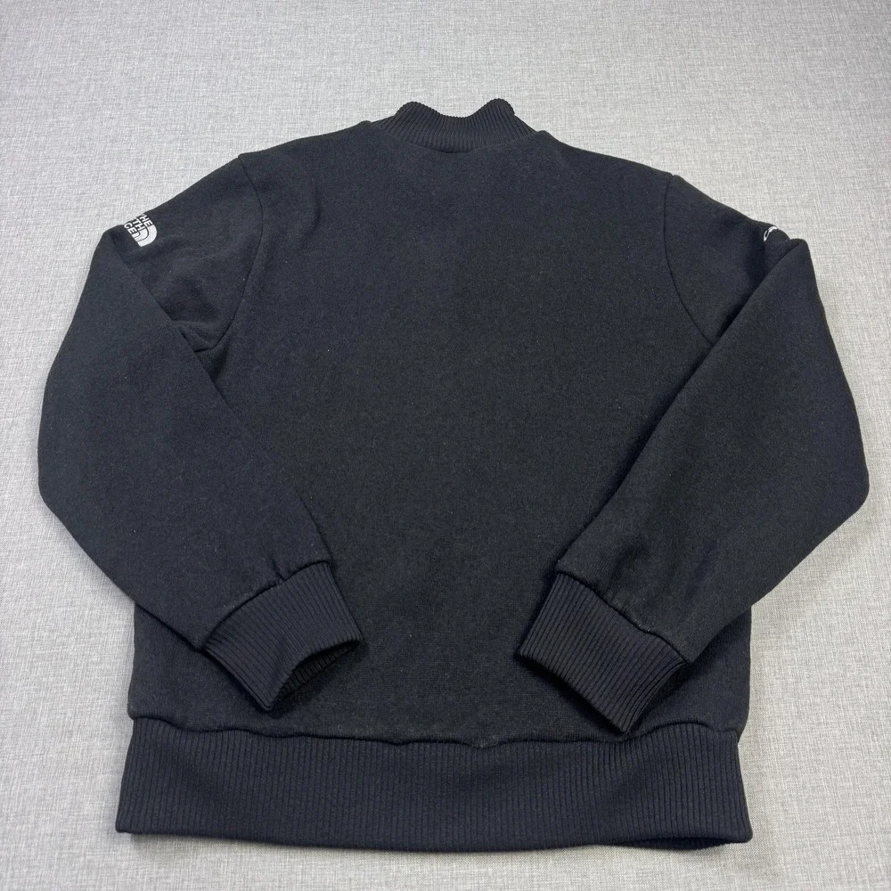 The North Face Fleece 1/4 Zip Sweatshirt Mens Medium Black Lined Heavyweight